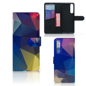 Sony Xperia 1 II Book Case Polygon Dark