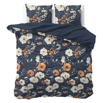 Sale: -42% | Dekbedovertrek Katoen - Flora - Lits-Jumeaux (240x220 Cm) - Meerkleurig Katoen - - Sleeptime Pure - Dekbed-Discounter.nl