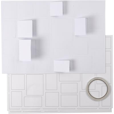 Creativ Company Kerstkalender, afm 30x42 cm, wit, 5 stuk/ 1 doos