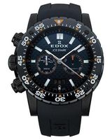 Horlogeband Edox 10301 / Loc-22 Rubber Zwart - thumbnail