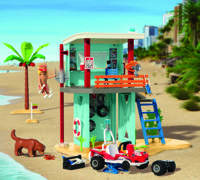 Playmobil® My Life reddingstoren met strandbuggy