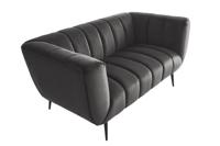 Sofa NOBLESSE 165cm 2-seater velvet grey - 45050 Sofa NOBLESSE 165cm 2-seater velvet grey - 45050