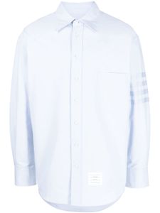 Thom Browne chemise rayée à manches longues - Bleu