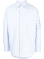 Thom Browne chemise rayée à manches longues - Bleu