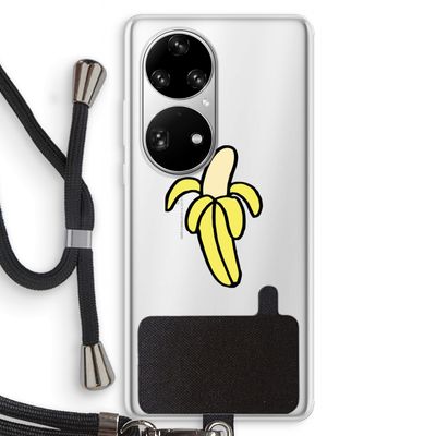 Banana: Huawei P50 Pro Transparant Hoesje met koord