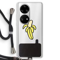 Banana: Huawei P50 Pro Transparant Hoesje met koord
