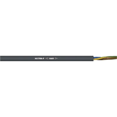 LAPP 1600152/1 Rubberkabel H07RN-F 7 x 2.5 mm² + 2.5 mm² Zwart per meter