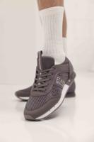 Emporio Armani EA7 Black & White Sneakers Heren Donkergrijs - Maat 41 1/3 - Kleur: Donkergrijs | Soccerfanshop
