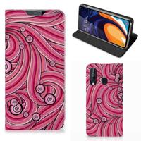 Samsung Galaxy A60 | Bookcase | Swirl Pink