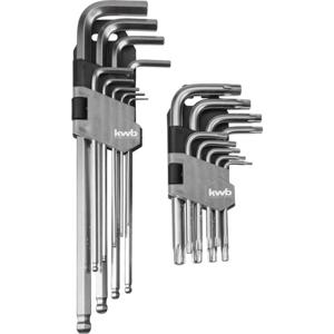 kwb Inbussleutelset 1.5 mm, 2 mm, 2.5 mm, 3 mm, 4 mm, 5 mm, 6 mm, 8 mm, 10 mm 8-delig