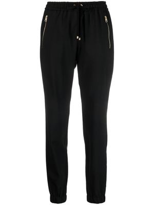Lorena Antoniazzi pantalon de jogging en laine vierge mélangée - Noir