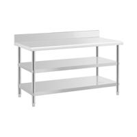 RVS werktafel - ECO - 150 x 70 cm - 226 kg - tussenplank - Royal Catering