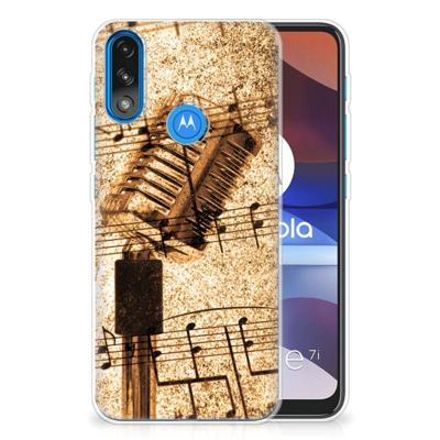 Motorola Moto E7/E7i Power | Siliconen hoesje | met foto Bladmuziek Motorola Moto E7/E7i Power | Siliconen hoesje | met foto Bladmuziek