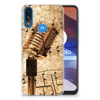 Motorola Moto E7/E7i Power | Siliconen hoesje | met foto Bladmuziek