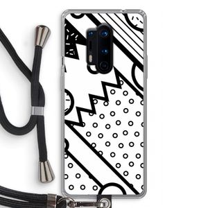 Pop Art #4: OnePlus 8 Pro Transparant Hoesje met koord