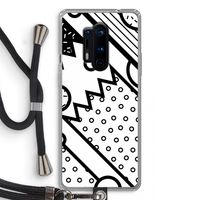 Pop Art #4: OnePlus 8 Pro Transparant Hoesje met koord