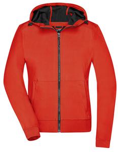 James & Nicholson JN1145 Ladies´ Hooded Softshell Jacket - /Flame/Black - XXL