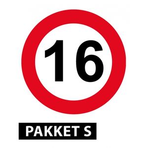 16 jaar versiering pakket klein