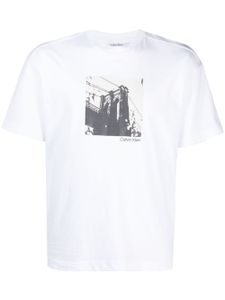 Calvin Klein photograph-print crew-neck T-shirt - Blanc