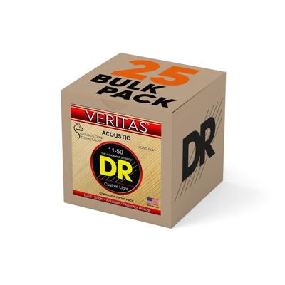DR Strings VTA11TP Veritas Akoestische Snaren (11-50) Tech-Pack 25 Sets - Aanbieding, op = op