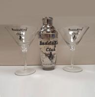 Vintage Cocktail Shaker Glasses Set