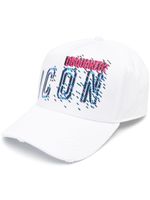 DSQUARED2 casquette à imprimé graphique - Blanc - thumbnail