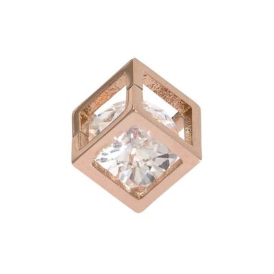 iXXXi Charm Hollow Cube Stone Rosé