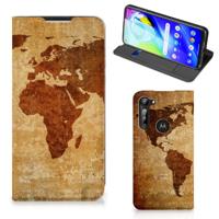 Motorola Moto G8 Power | Book Cover | Wereldkaart Motorola Moto G8 Power | Book Cover | Wereldkaart