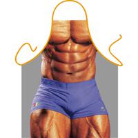 Keukenschort Gespierde Macho man - fun cadaeau met foto print - Heren - BBQ schort - Bodybuilder