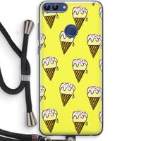 Isjes: Huawei P Smart (2018) Transparant Hoesje met koord