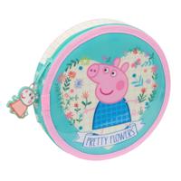 Schooletui met Accessoires Peppa Pig Pretty flowers Geel Munt 18 Onderdelen