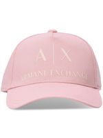 Armani Exchange casquette en coton à logo imprimé - Rose - thumbnail