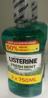 Listerine Listerine Fresh Mint 2x750ml