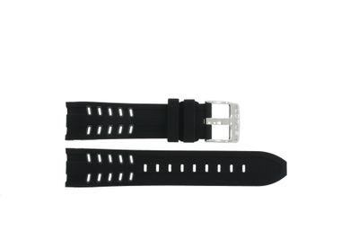 Horlogeband Lotus 18590-4 Silicoon Zwart 22mm