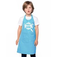 Hulpkok keukenschort blauw kinderen   -