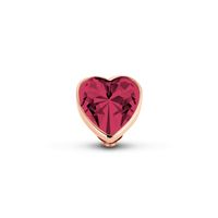 Melano Twisted Heart Steentje Fuchsia Rosé - thumbnail