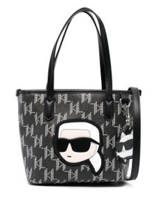 Karl Lagerfeld sac cabas Ikon Monogram - Noir