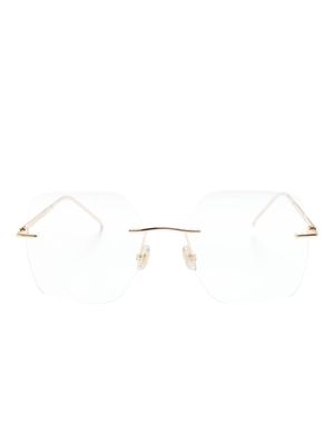 Jimmy Choo Eyewear lunettes de vue à monture carrée - Or