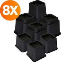 Gleza Bedverhogers - Meubelverhogers - Stoelverhogers - Tafelverhogers - 8 stuks - Verstelbaar tot 22,5 cm