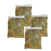 Confetti snippers van papier - 4x - multi kleuren - 1 kilo zak - feestartikelen