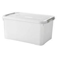 Curver handy+ opbergbox 50l transparant/grijs/wit
