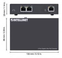 Intellinet 561600 netwerkextender Netwerkzender Zwart 10, 100, 1000 Mbit/s - thumbnail