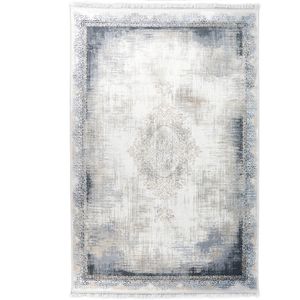 Merinos - Retro Acryl Vloerkleed - Klassiek Design - Blauw-120 x 180 cm