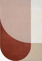 Layered - Vloerkleed Follow The Trace Pink Patterned Wool Rug - 220x350 cm