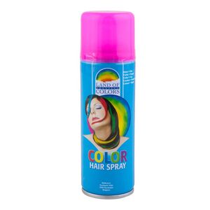 Carnaval verkleed haar verf/spray fluor roze 111 ml