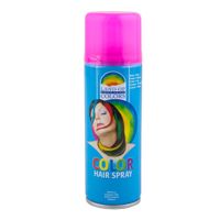 Carnaval verkleed haar verf/spray fluor roze 111 ml