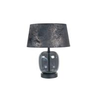 Highlight TafellampBellini zwart met smoke glas Ø 30cm - T1172.01 + O4452.21
