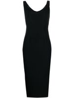 Roland Mouret robe mi-longue à design sans manches - Noir