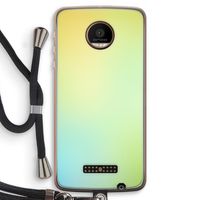 Minty mist pastel: Motorola Moto Z Force Transparant Hoesje met koord