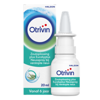 Otrivin Zoutoplossing Plus Eucalyptus Neusspray bij een verstopte neus